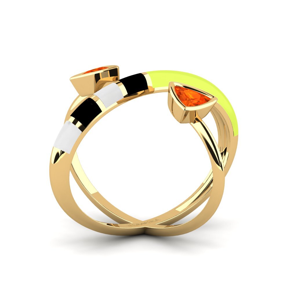 Fire Opal Ring Solnedgan