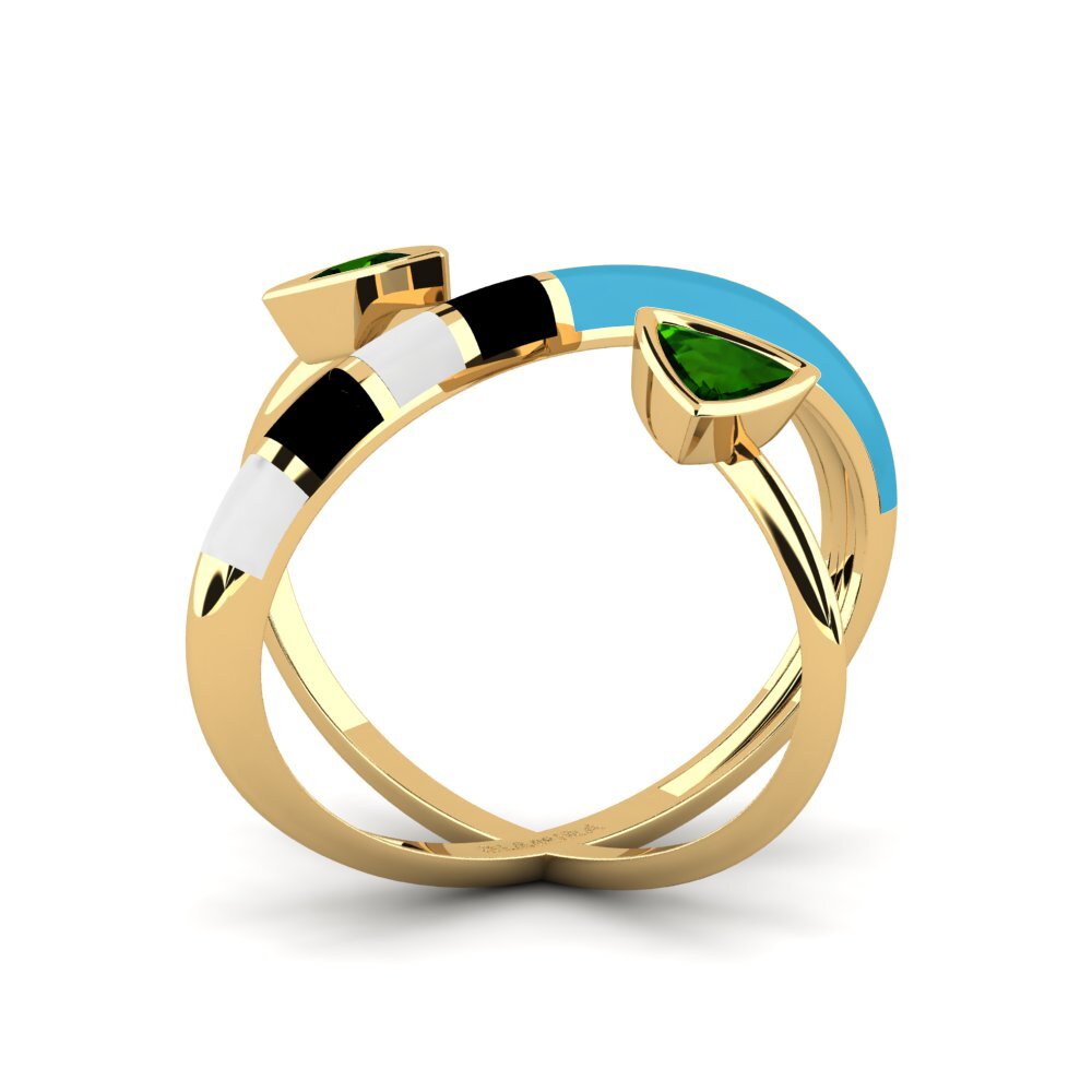Green Tourmaline Ring Solnedgan