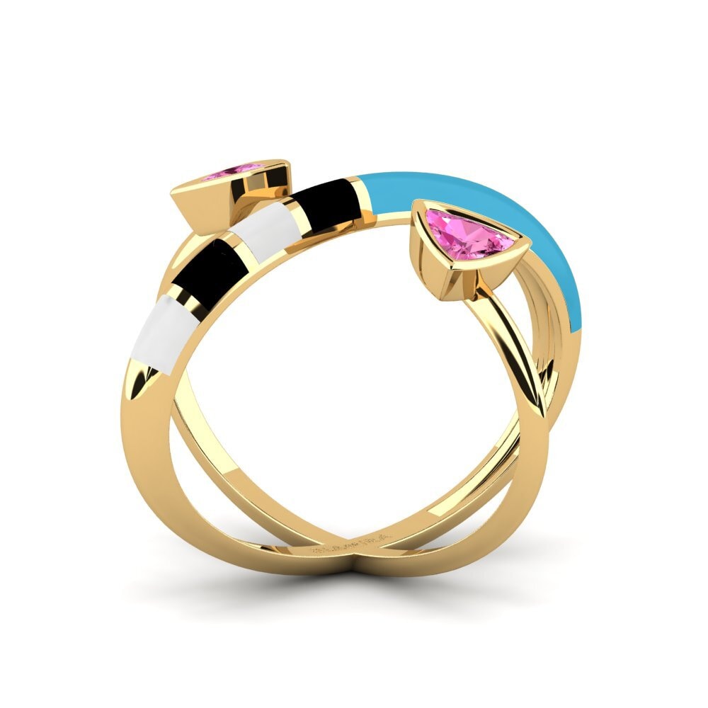 Pink Topaz Ring Solnedgan