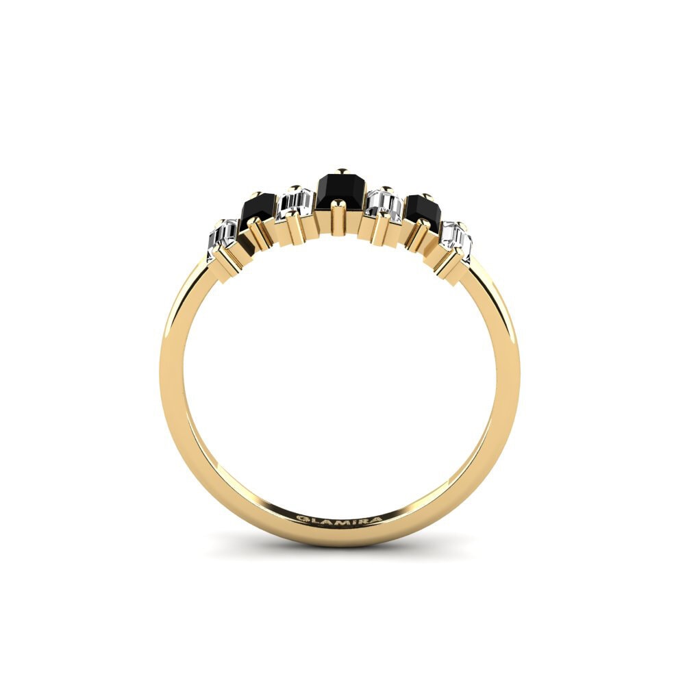 Ônix Negro SYLVIE Anel Somnium