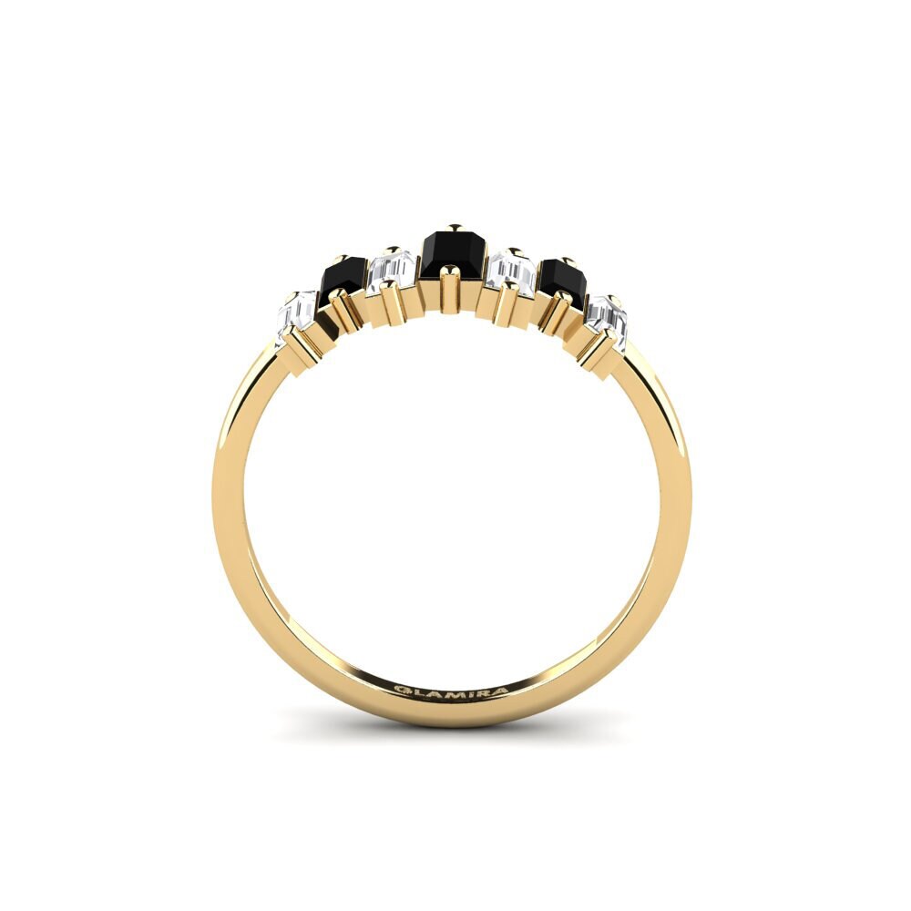 Safira negra SYLVIE Anel Somnium