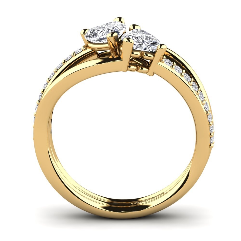 14ct Yellow Gold Diamond Ring Sonnett