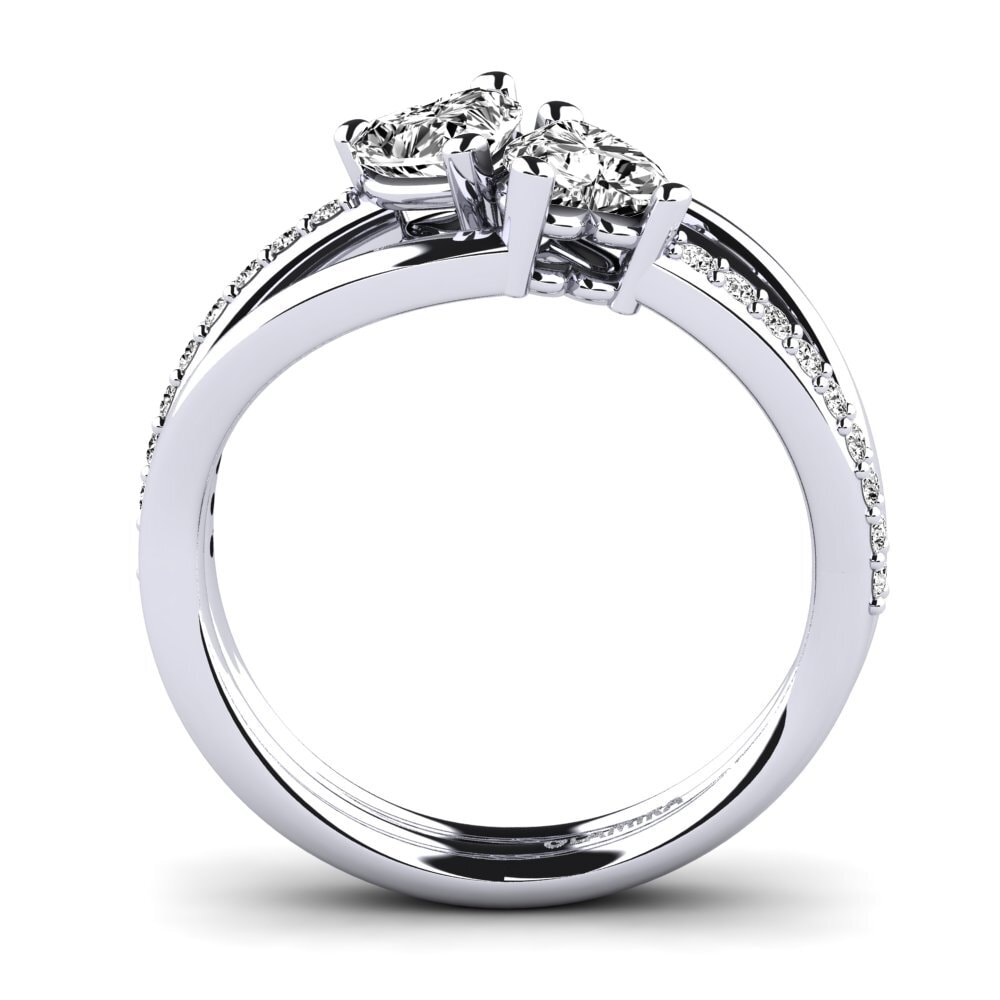Corazón Moissanita Anillo Sonnett