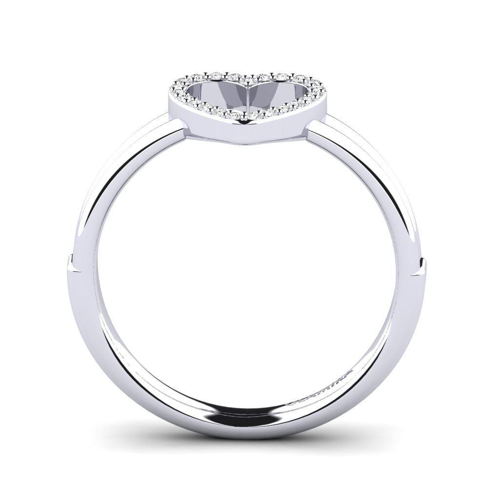 White sapphire Ring Spalla