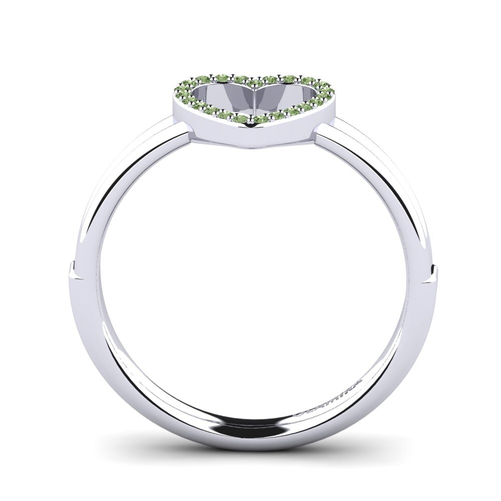 Diamante Verde Anillo Spalla