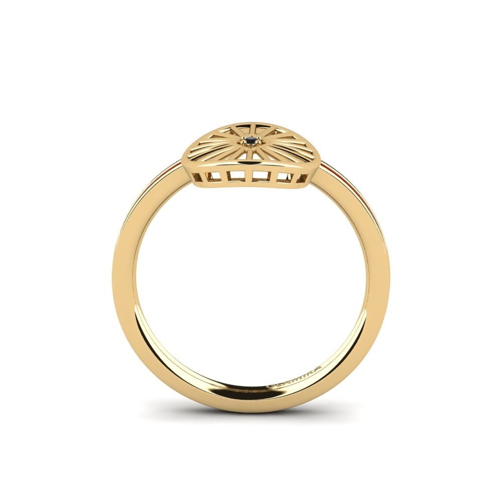 Schwarzer Onyx Ring Sparbim
