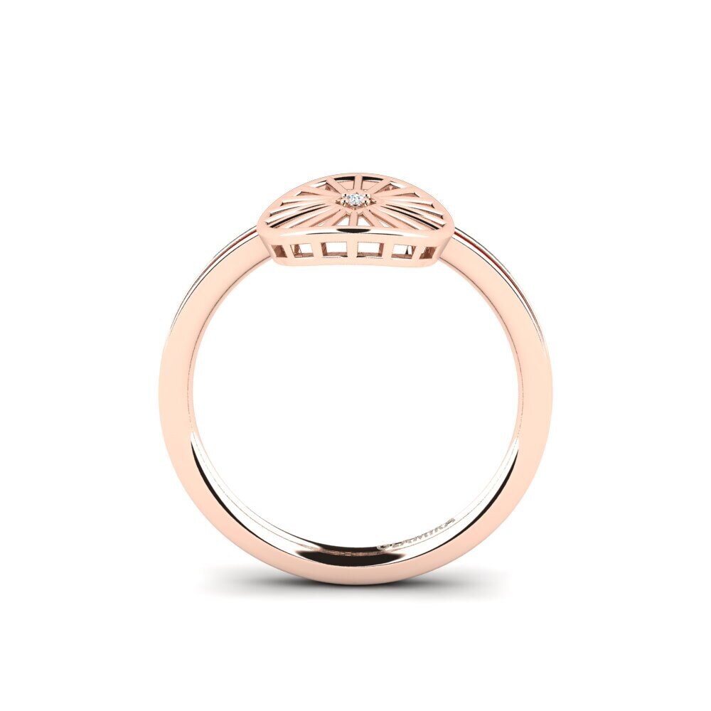 Rotgold 375 Ring Sparbim