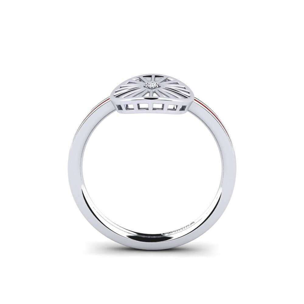 Argent Blanc Bague Sparbim