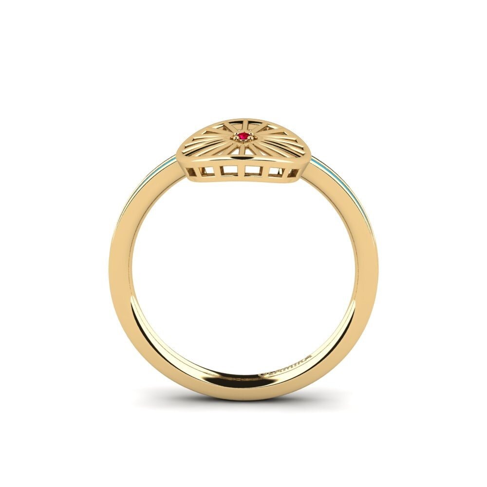 Roter Zirkonia Ring Sparbim