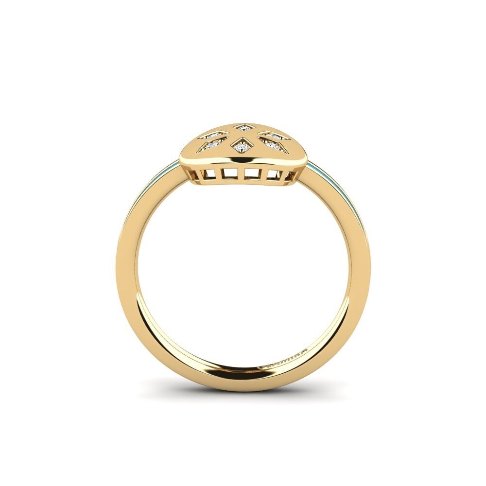 Or Jaune 9k Bague Sparbiv