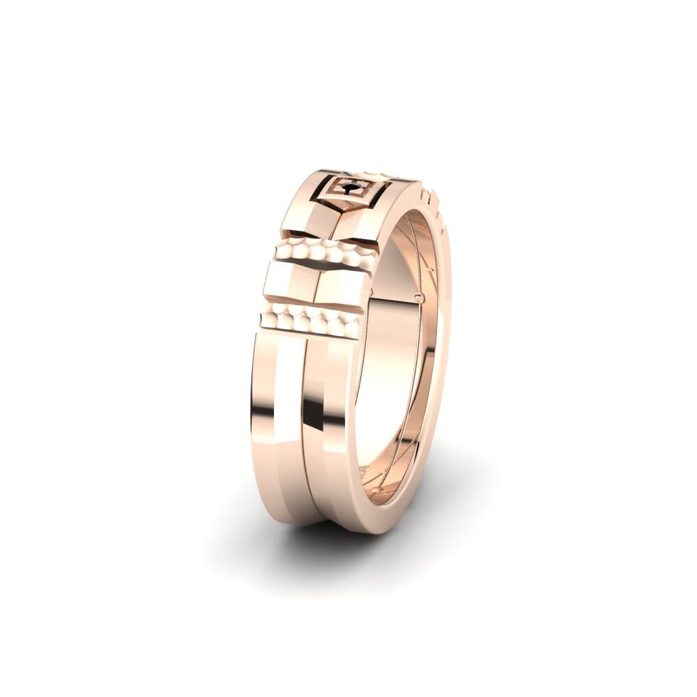 Black Diamond Women's Wedding Ring Spectacular Birth 6 mm