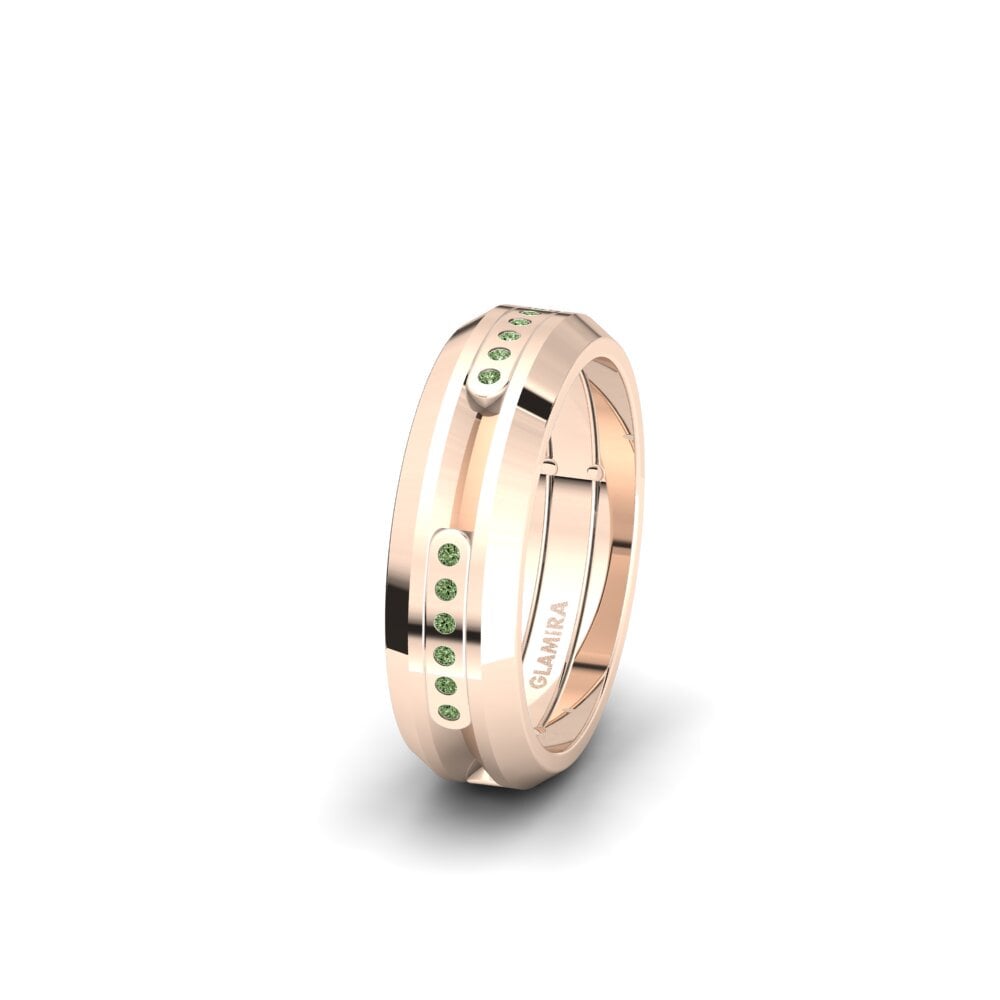 Diamant Vert Alliance pour femme Spectacular Feather 6 mm