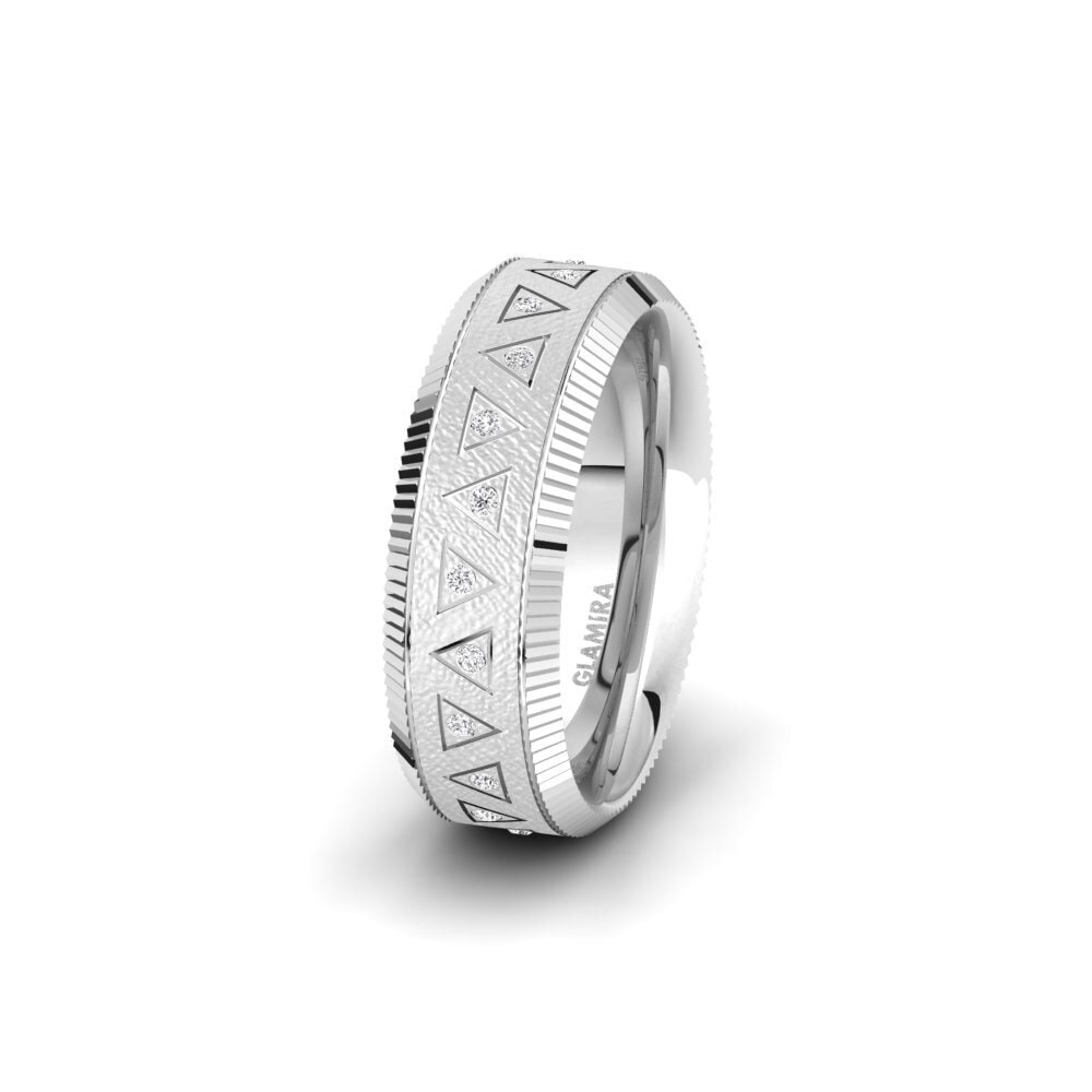 White sapphire Women's Wedding Ring Spectacular Unity