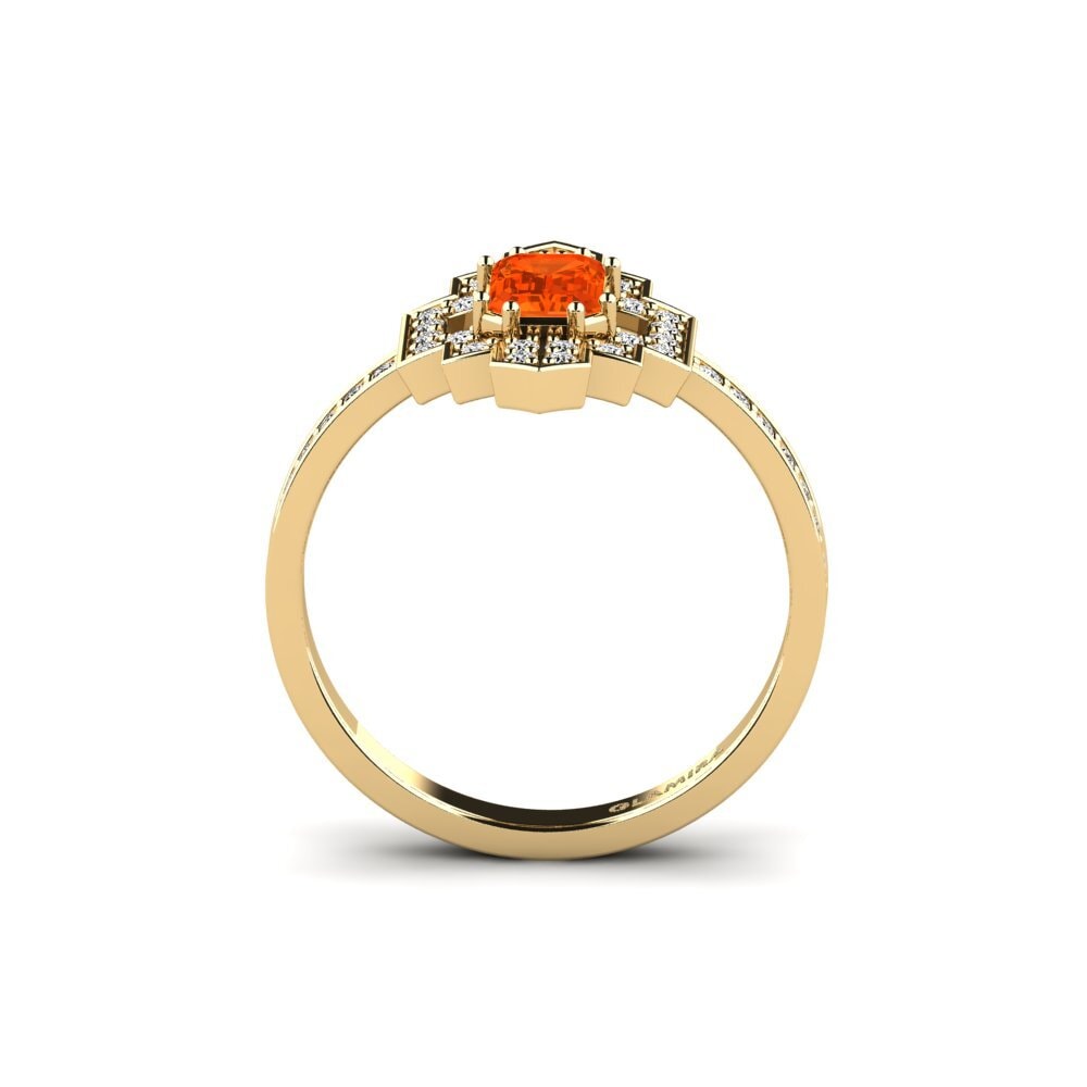 Ópalo Fuego Anillo de compromiso Spendwe