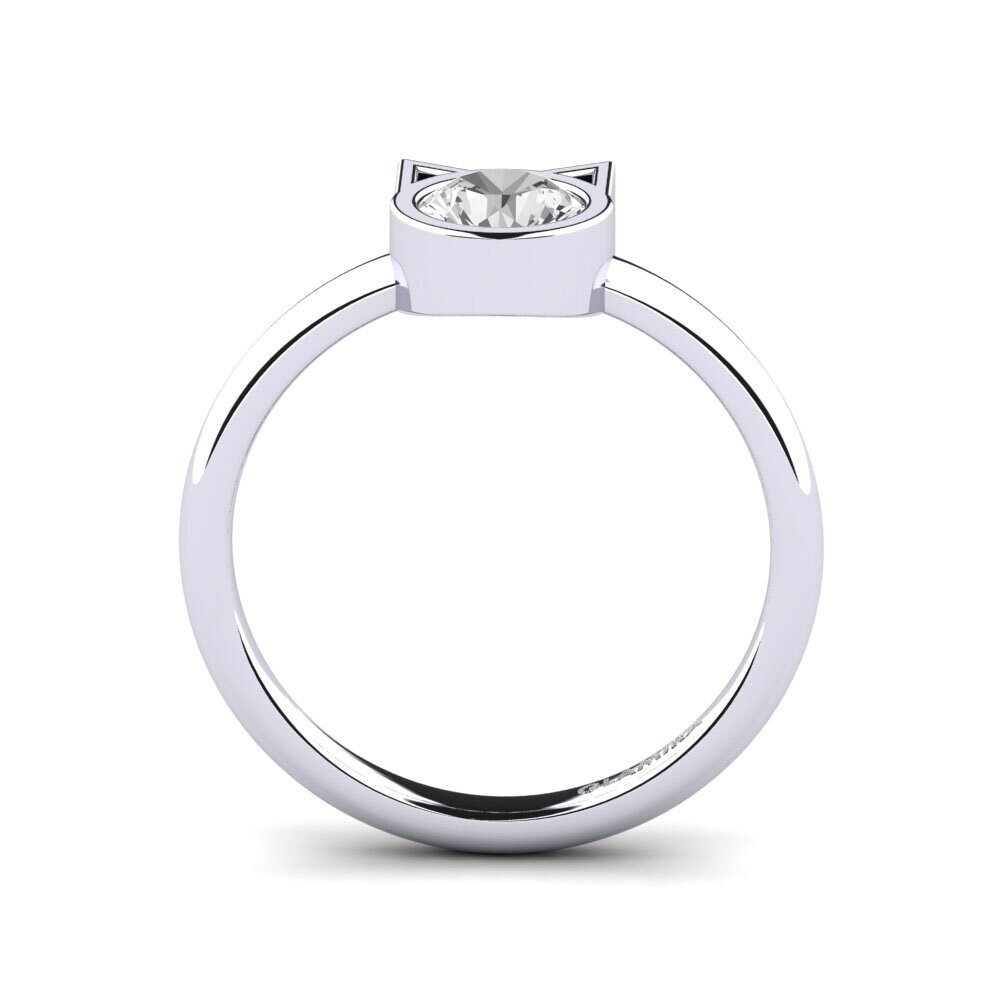 White sapphire Ring Springe