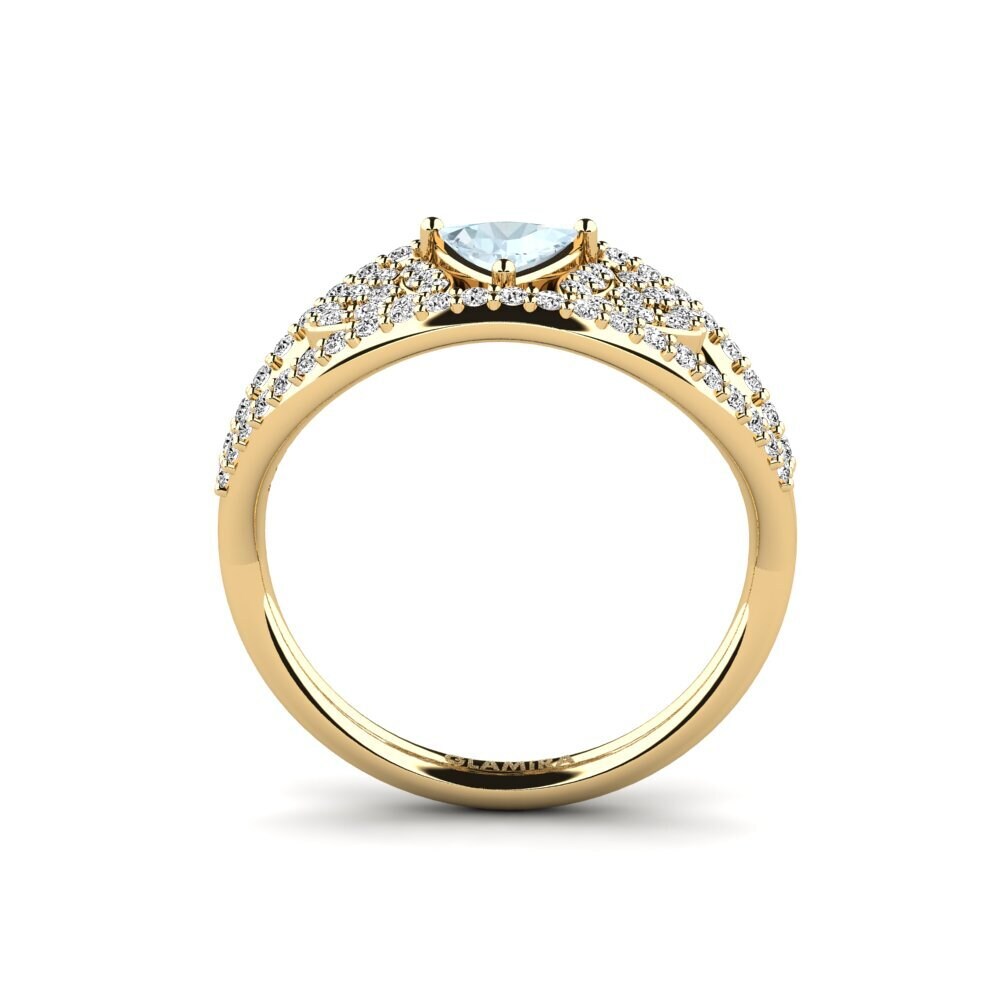 Trillion Aquamarine Engagement Ring Spro