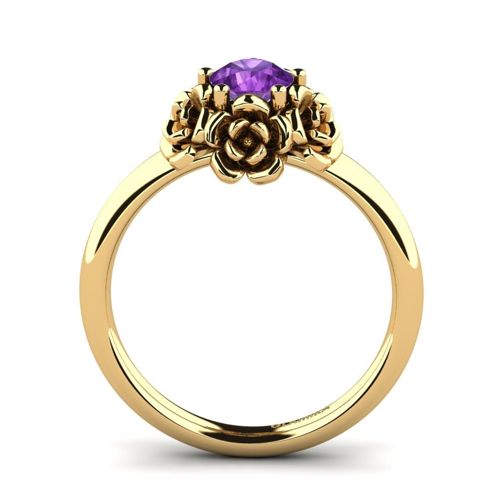 Amethyst Engagement Ring Sretno