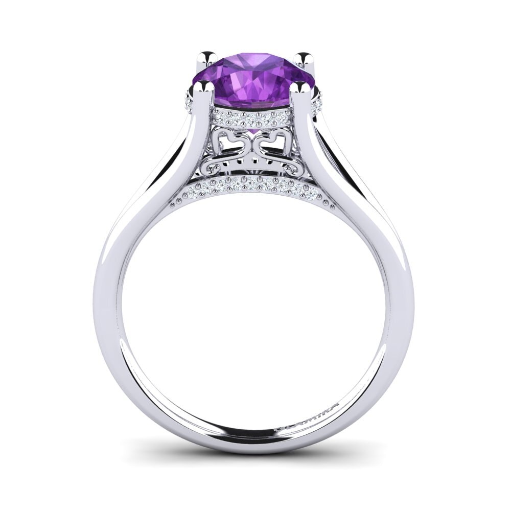 Amatista Anillo de compromiso Stacia