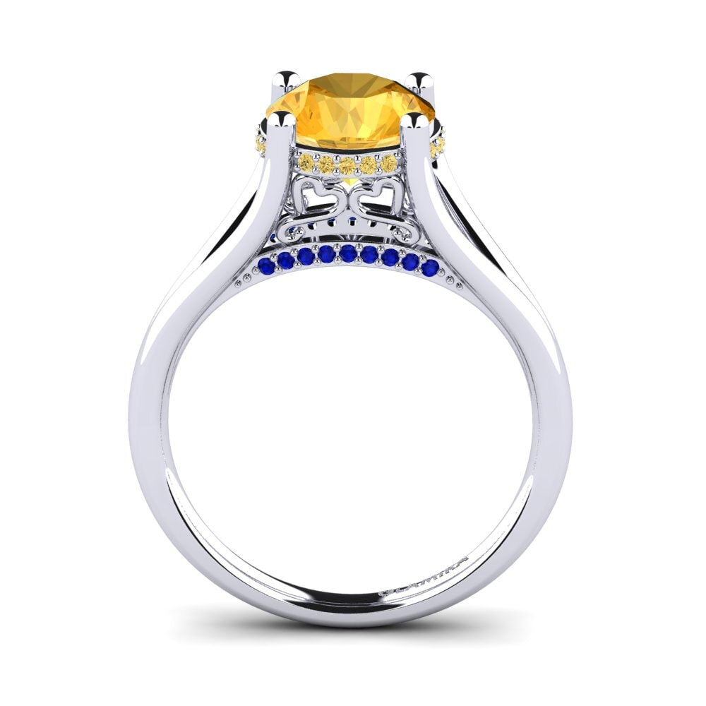 Citrine Engagement Ring Stacia