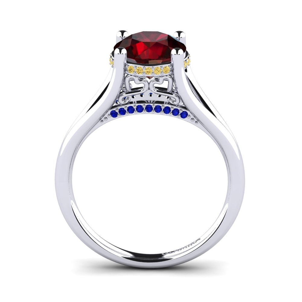 14k White Gold Engagement Ring Stacia