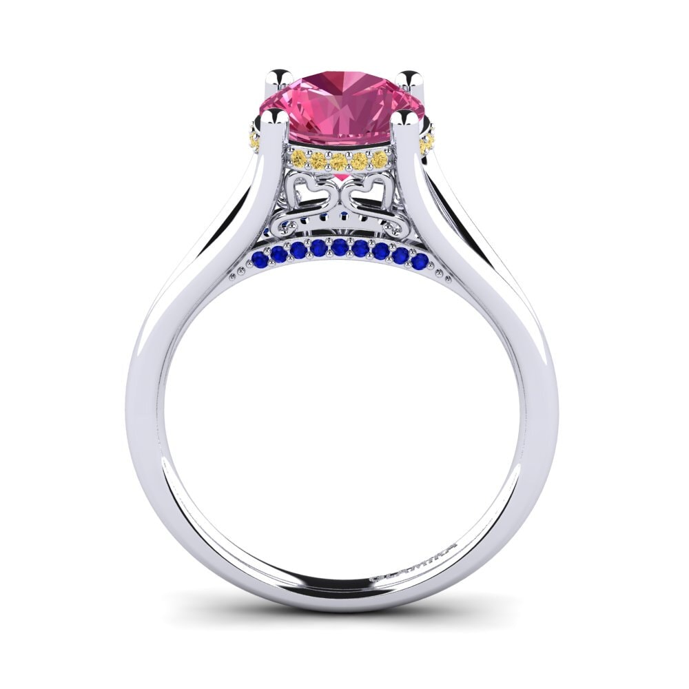 Pink Tourmaline Engagement Ring Stacia