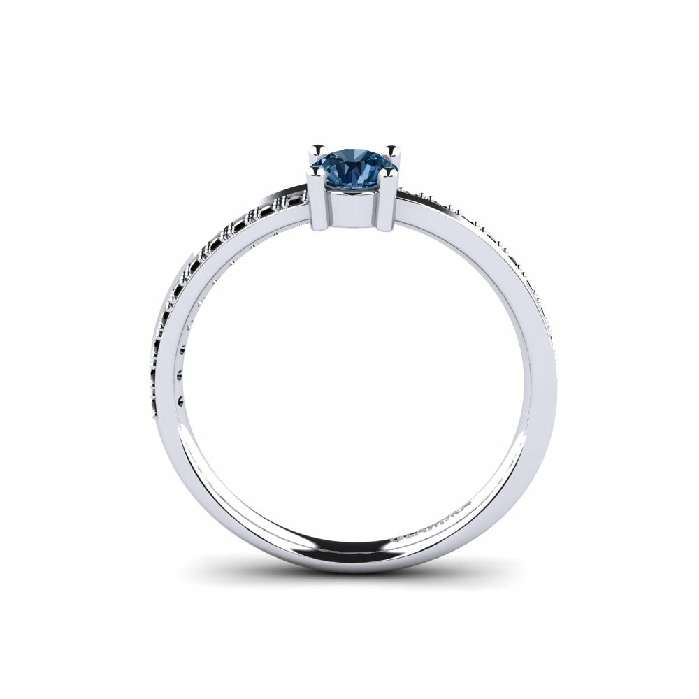 Modri diamant Zaročni prstan Starila