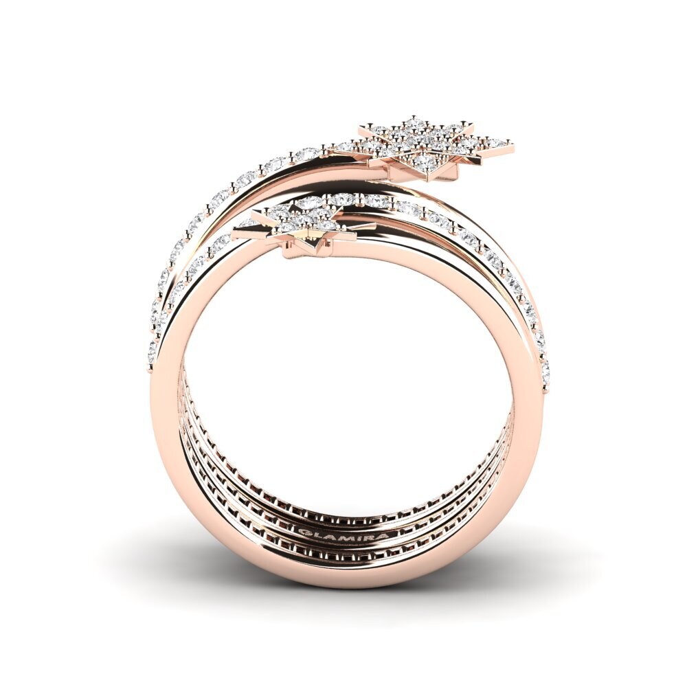 Zafiro blanco Anillo Starnova
