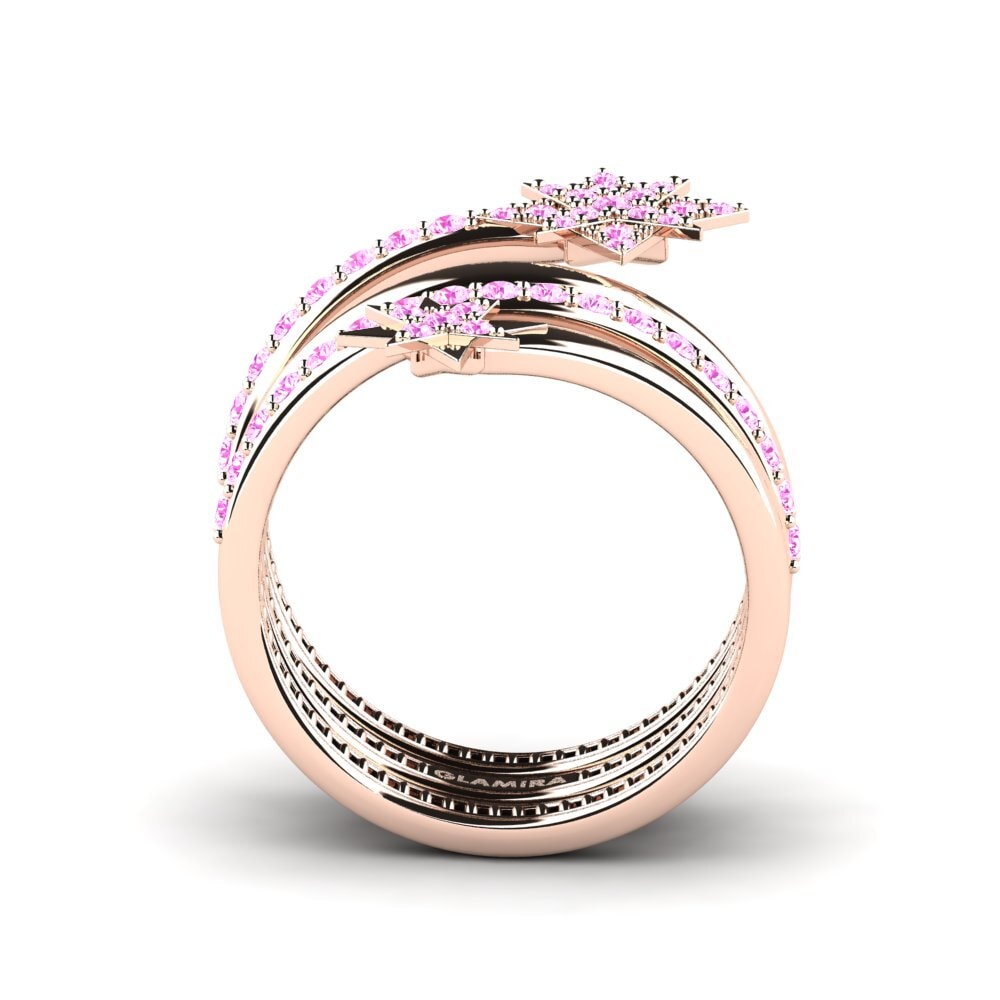 Zafiro Rosado Anillo Starnova