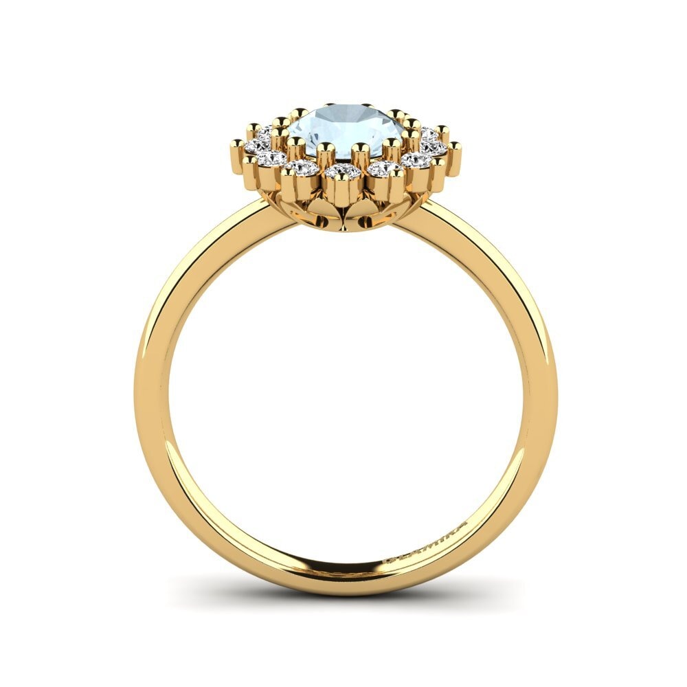 Aquamarine Engagement Ring Staska