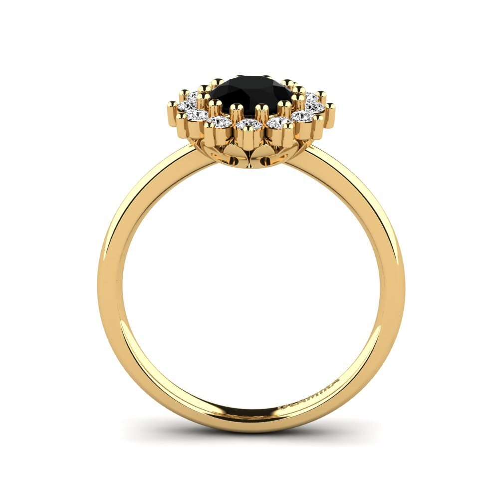 Black Onyx Engagement Ring Staska