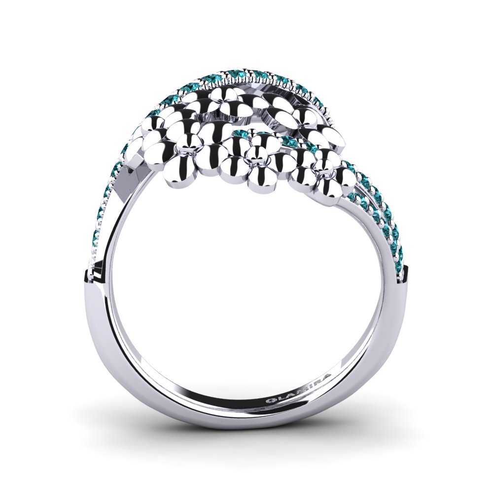 Diamant Bleu Bague Steffanie