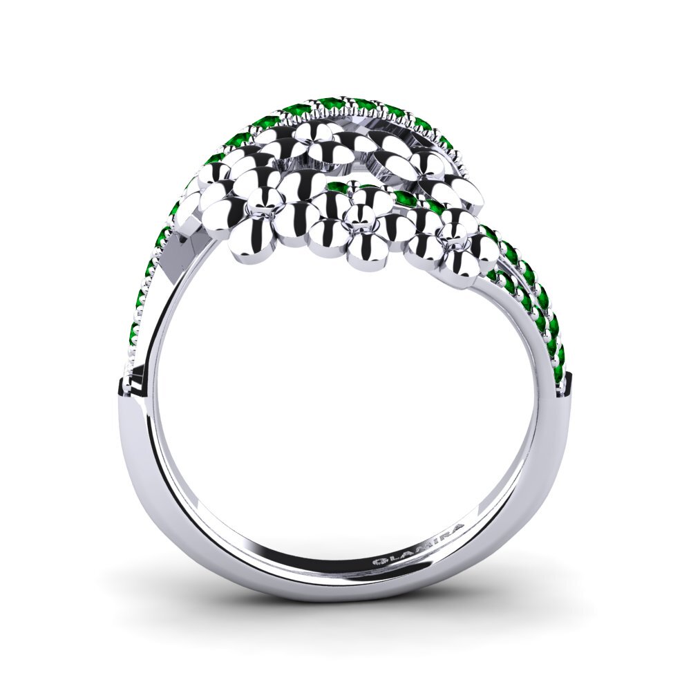 Circonita Verde Anillo Steffanie