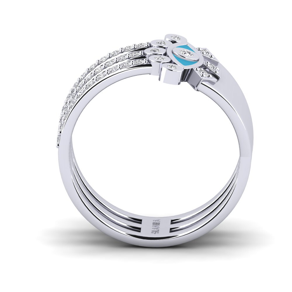 Or Blanc 14k Bague Steller