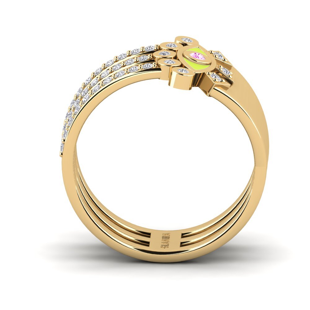 Pink Sapphire Ring Steller