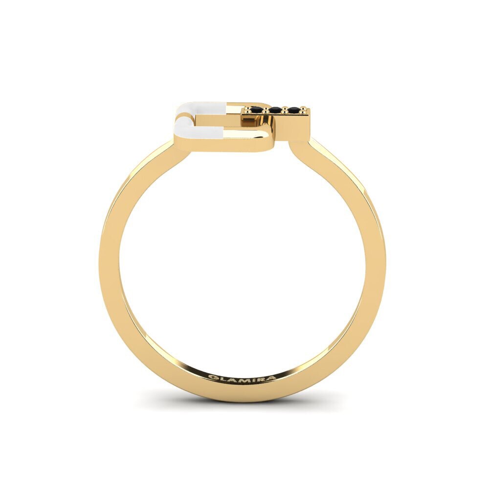 Schwarzer Onyx Ring Structurally