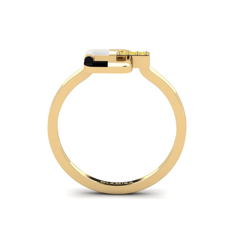 Yellow Sapphire Ring Structurally