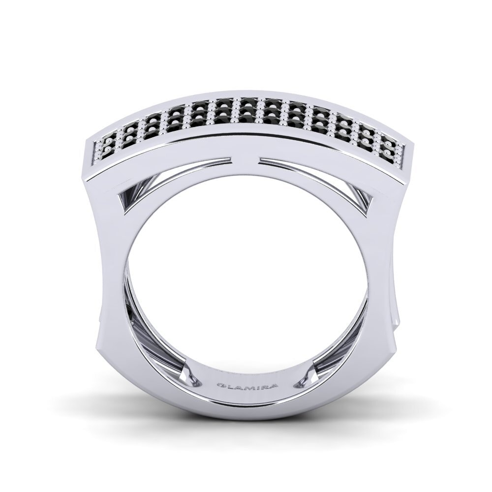Zafiro negro Anillo Stunky
