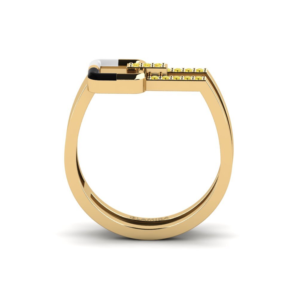 Yellow Sapphire Ring Stylishly