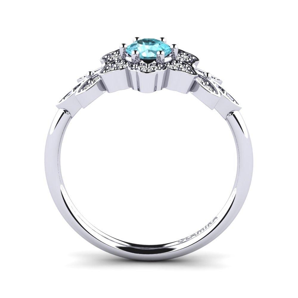 Blauer Zirkon Ring Sueann