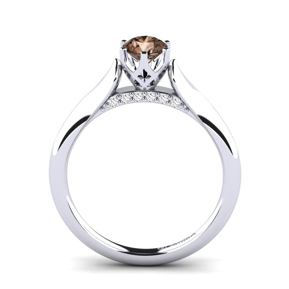 Smoky Quartz Engagement Ring Suela