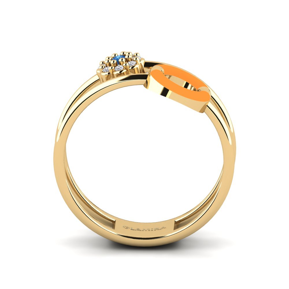 Dunkelblauer Zirkonia Ring Suffield