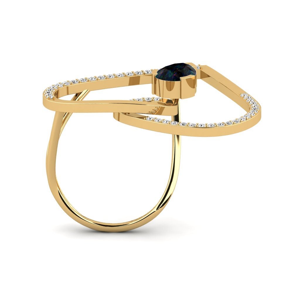 Opalo Negro Anillo Suyuk