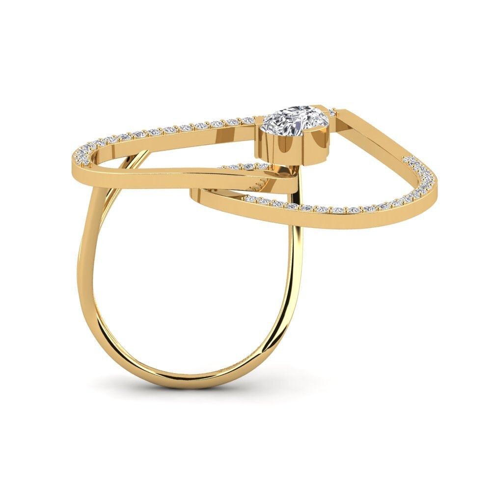 Tropfen Diamant Ring Suyuk