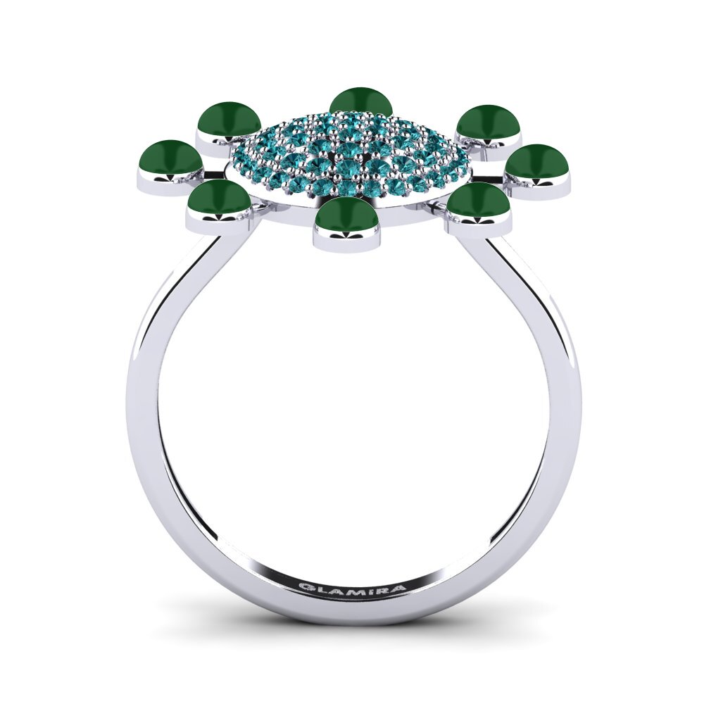 Diamante Azul Anel Svoboda
