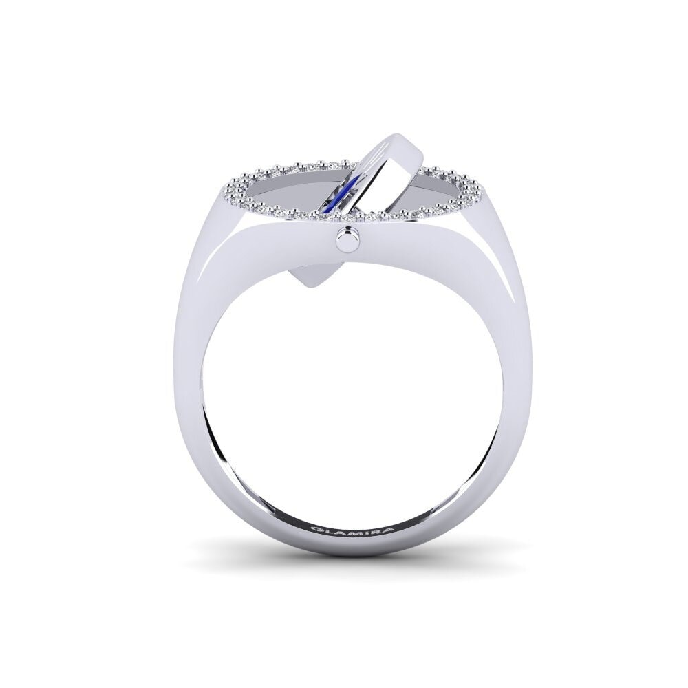 Palladium 950 Saphir Ring Swenet