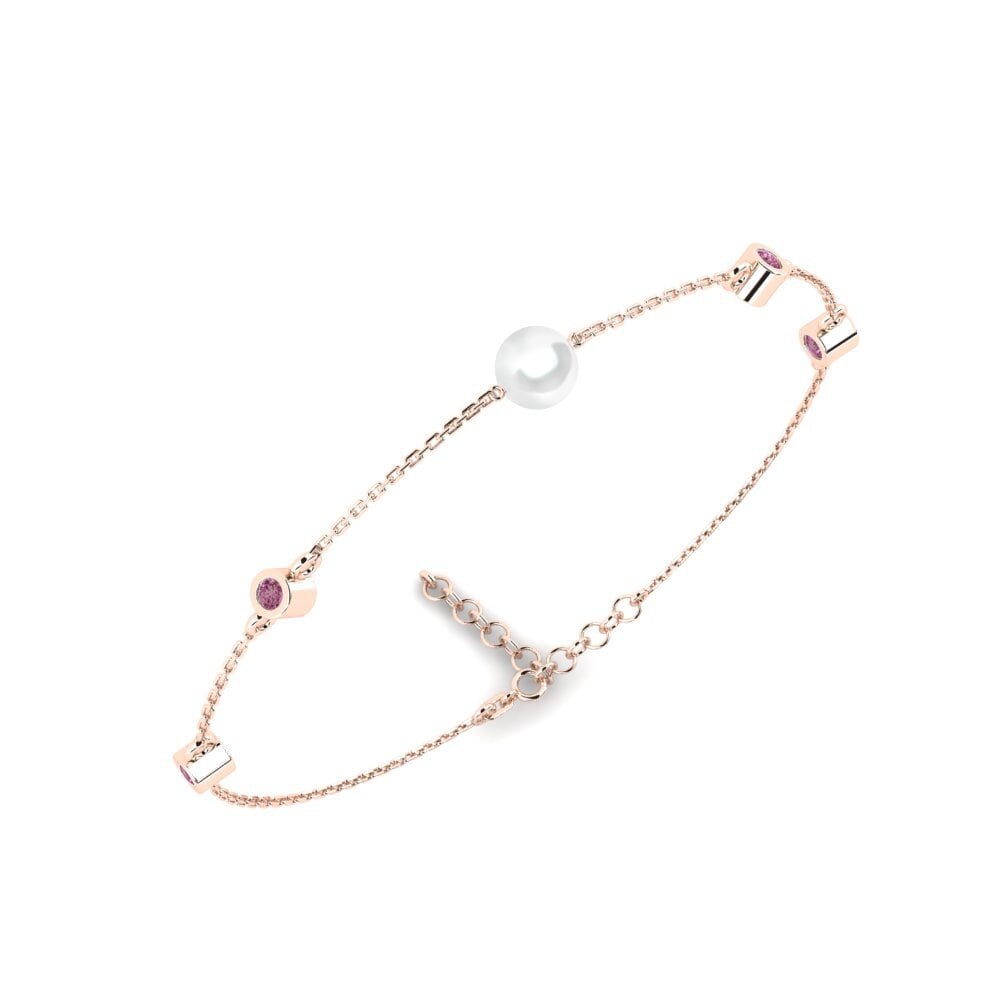 Rotgold 585 Rhodolit-Granat Damen armband Swiet