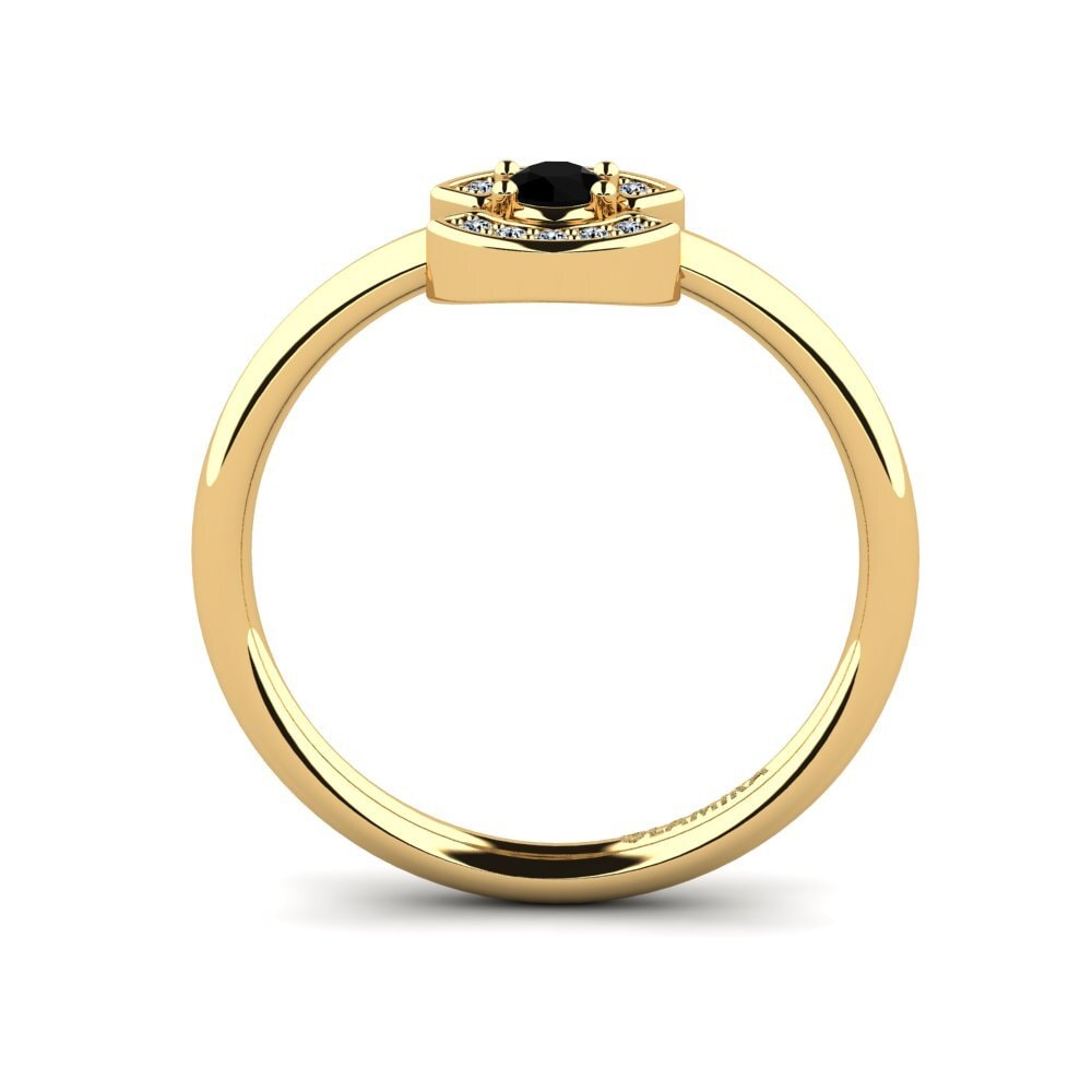 Black Diamond Engagement Ring Sybile