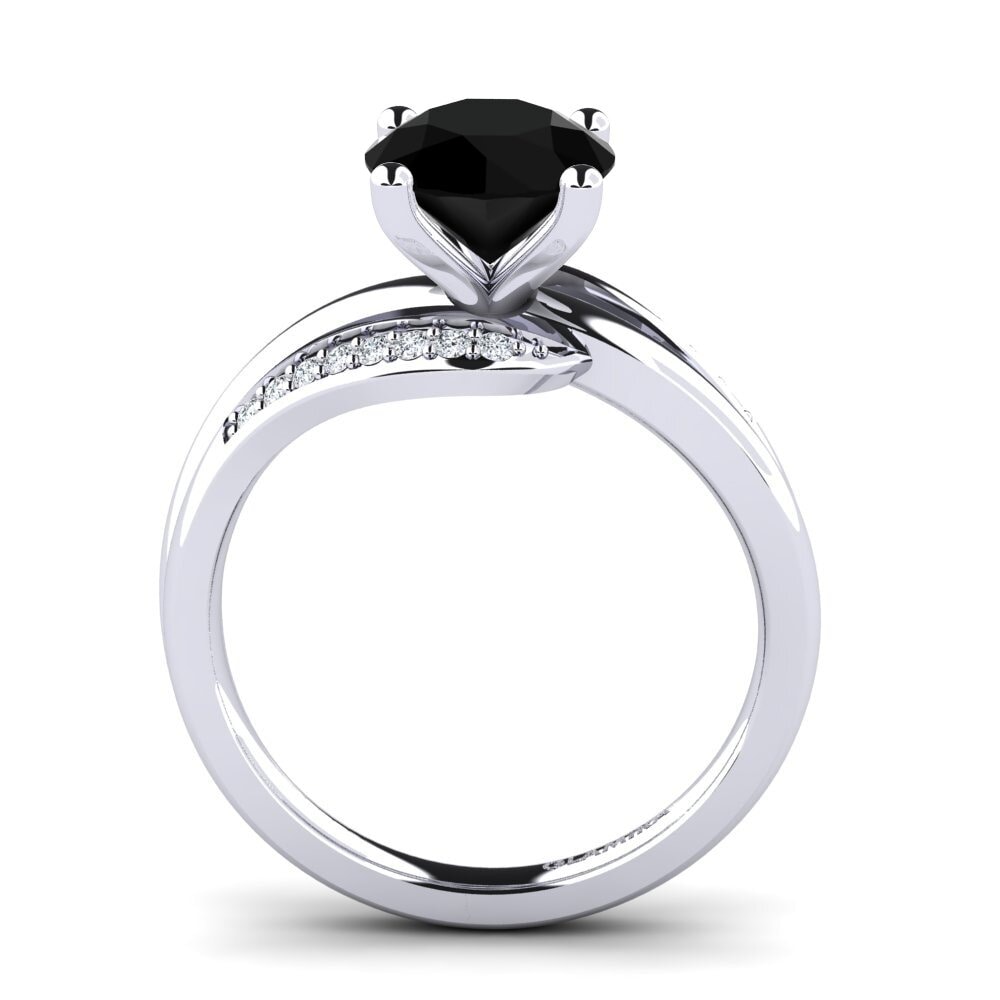 Zafiro negro Anillo de compromiso Sydney 2.0 crt