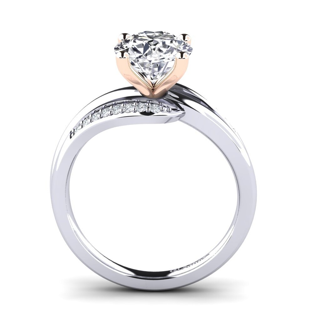 375 Weiß & Rotgold Verlobungsring Sydney 2.0 crt