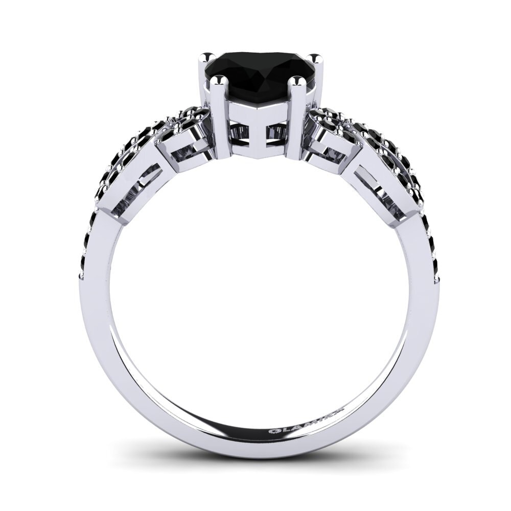 Black Diamond Engagement Ring Sylvia